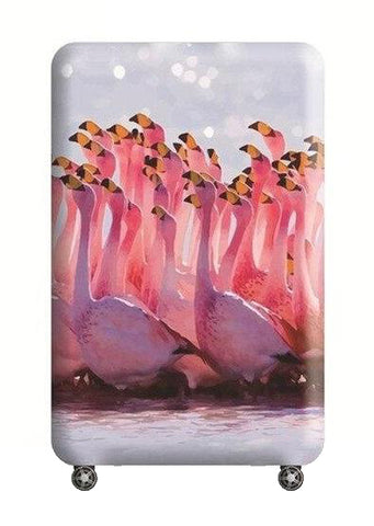 Housse de Valise Groupe de Flamant Rose