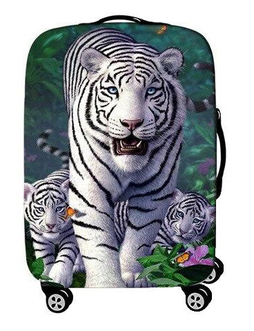 Housse de Valise Tigre Blanc