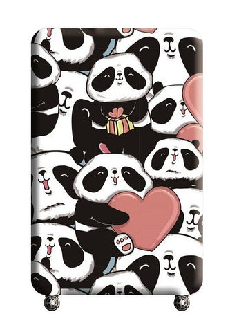 Housse de Valise Famille Panda